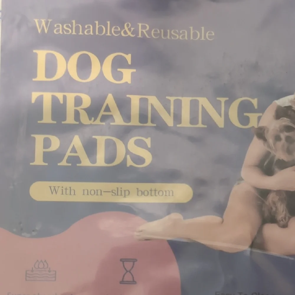 Qeils Washable Anti-slip Dog Training Pads - Blue 1 Pad 36X41